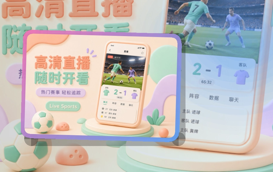 多端衔接 · App下载说明 · 比赛页打开更自然界面展示